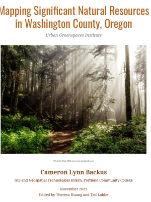 Mapping Significant Natural Resources in Washington County, Oregon